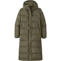 Patagonia - Women's Silent Down Long Parka - Mantel Gr XL oliv