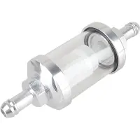 OEM Benzinfilter – Universal – Transparenter Benzinfilter – Universaler Inline-Kraftstofffilter – Wiederverwendbar – Gasfilter – Roller – Motorrad – Ersatzteile – Motorradzubehör