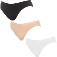 Dim Pack-3 Les Pockets Höschen elastischen Stoff D4H00 Frau