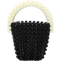 FELIPA damen handtasche - schwarz wollweiss