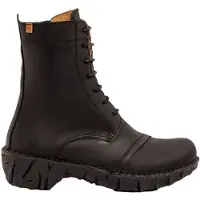 El naturalista für Damen. 2NG572019605_001 Lederstiefeletten Ng57 schwarz (37), 1 bis 3 cm, Schnürsenkel, Lässig