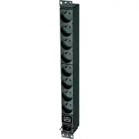 Eaton FlexPDU 8 FR, Standard, 1U, Einphasig, Rackmount, Horizontal/Vertikal, Schwarz