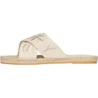Superdry für Damen. WF310221A Beige Espadrilles mit gekreuzten Riemen (40), Stoff, Wohnung, Keine, Lässig