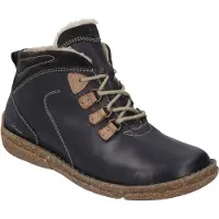 Josef seibel Stiefelette "Neele 57, schwarz-kombi", Damen, Gr. 39, schwarz (schwarz, kombi), Obermaterial: 100% Rindsleder Leather cow., Schuhe Stiefelette