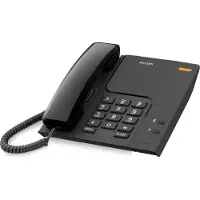 Alcatel T26, Analoges Telefon, Wired & Wireless headset, Schwarz