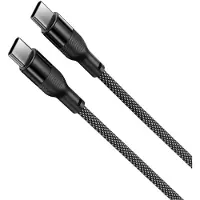 Ksix BCL060WAT04, 1 m, USB C, USB C, USB 2.0, 0,48 Gbit/s, Schwarz