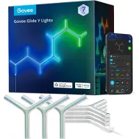 Govee Glide RGBIC Y Lights, Intelligente Wandleuchte, Wi-Fi/Bluetooth, Weiß, 72 W, Android, iOS, G