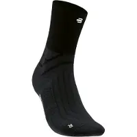 Bauerfeind Sports Sportsocken BAUERFEIND "RUN PERFORMANCE MID CUT SOCKS", Damen, Gr. 43-46, schwarz, Obermaterial: 90% Polyamid, 10% Elasthan, Socken Sportsocken, atmungsaktives High-Performance-Gestrick