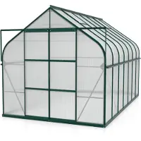 Pergart Vitavia, Aktionsangebot (inkl. 100 Euro Zubehör): Gewächshaus "Dione 11500" inkl. Stahlfundamentrahmen, smaragd grün, 11,5 m², 4 mm HKP