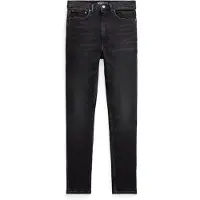 Ralph Lauren für Damen. 211969406001 Super Slim Jeans mit hohem Bund schwarz (27/32), Lässig, Baumwolle, Denim