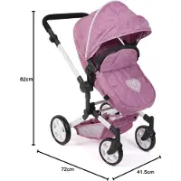 Bayer Chic 2000 Passeggino per Bambole Combinato 2 in 1 Linus