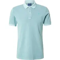 G-Star Poloshirt "Dunda Slim Fit", Herren, Gr. XL, grün (mineral blau gd), Piqué, Obermaterial: 95% Baumwolle, 5% Elasthan, unifarben, slim fit normal, Shirts Poloshirt, Logostickerei auf der Brust