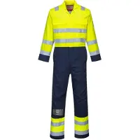 Portwest BIZ7 Warnschutz Anti-Static Bizflame Pro Overall Yellow/Navy Gr. L