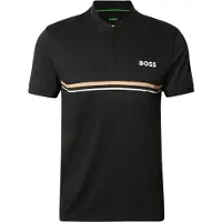 BOSS für Herren. 50554545 Polo Toc schwarz (L), Sportlich, Multisport, Polyester, Kurzarm