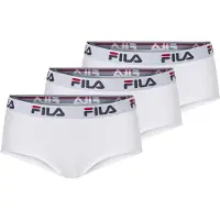 FILA Retro Pants "WOMAN CULOTTE", Damen, Gr. L, weiß, Obermaterial: 95% Baumwolle, 5% Elasthan, unifarben, körpernah, Unterhosen Retro Pants, elastischer Logobund