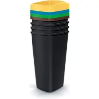 AWTOOLS Satz von 4 Recycling-Behältern mit je 25 l Fassungsvermögen KEDEN.