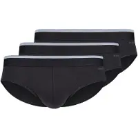 Skiny Slip "Slip Brasil-Slips Cotton Multipack 3er Pack", Herren, Gr. XL, schwarz, Obermaterial: 95% Baumwolle CO. 5% Elasthan EL., Unterhosen Slip