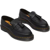 Dr. Martens Unisex. 31997001 Schwarze Leder-Slipper Adrian mit Quaste (43), 1 bis 3 cm, Keine, Lässig