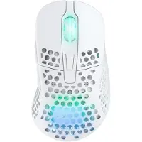 Xtrfy M4 RGB, rechts, Optisch, RF Wireless + USB Type-C, 19000 DPI, Weiß