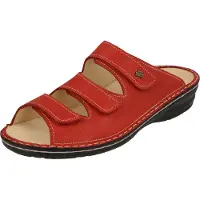 Finn Comfort Fumane Damen Pantolette rot Nubukleder - Größe: UK 5