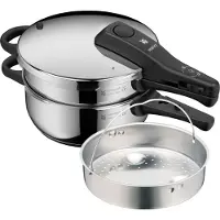 WMF Perfect NEW Perfect One Pot Schnelltopf-Set mit Dampfgareinsatz, 4,5 und 3,0 Liter edelstahl
