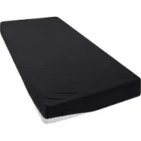 Otto Home Spannbettlaken "Desner", schwarz, B:140cm L:200cm, Microfaser, Obermaterial: 100% Polyester, Bettlaken, Spannbettlaken, Mikrofaser, für Matratzen bis 20cm Höhe, 100% Polyester, Bettlaken