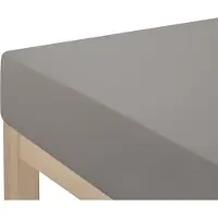 Otto Home Spannbettlaken "Desner", grau, B:90cm L:200cm, Microfaser, Obermaterial: 100% Polyester, Bettlaken, Spannbettlaken, Mikrofaser, für Matratzen bis 20cm Höhe, 100% Polyester, Bettlaken