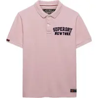 Superdry für Herren. M1110471A Polo Vintage Athletisch rosa (XL), Lässig, Baumwolle, Kurzarm