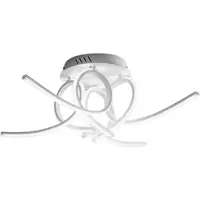 Gea Luce TOSCA P/4 Integrierte LED-Deckenleuchte 60 W 3200 lm 4000 K Tageslichtweiß - Weißer, satinierter Aluminium-Silikondiffusor - Gealuce