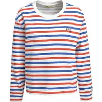 Smith & Soul Sweatshirt , Damen, Gr. M, bunt (royal), Sweatware, Obermaterial: 100% Baumwolle, bedruckt, gestreift, normal, Rundhals, Sweatshirts Sweatshirt, mit Aufdruck, gestreift