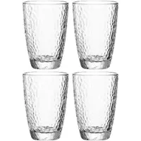 Leonardo Gläser-Set "MATERA", transparent (klar), H:12cm Ø:8,4cm, Glas, Trinkgefäße, Gläser-Set, 340 ml, 4-teilig
