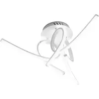 Gea Luce TOSCA P/3 Integrierte LED-Deckenleuchte 45 W 2500 lm 4000 K Tageslichtweiß - Weißer, satinierter Aluminium-Silikondiffusor - Gealuce