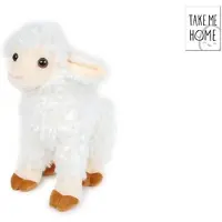 Van Manen Veenendaal Bring mich nach Hause, weißes Plüschschaf, stehend, 20 cm