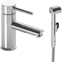 Sapho RHAPSODY Waschtischarmatur mit WC-Handbrause, Chrom