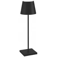 Zafferano Tischleuchte POLDINA PRO BLACK schwarz | Ø11x38cm