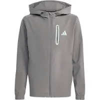 Adidas - Kid's Hooded Tech Woven Jacke - Sweat- & Trainingsjacke Gr 128 grau