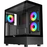 Intel SHOWBUI 42B, Tower, PC, Schwarz, ATX, micro ATX, Mini-ITX, SPCC, Blau, Grün, Rot