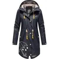 NAVAHOO Outdoorjacke "Dancing Umbrella Damen Jacke B924", Damen, Gr. S, blau (navy), Obermaterial: 70% Polyester PES. 30% Polyurethan PU., Jacken Outdoorjacke