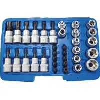 SW-Stahl Steckschlüsselsatz 04187L Chrom-Vanadium-Stahl 1.2kg