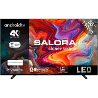 Salora SMART55TV, 139,7 cm (55"), 3840 x 2160 Pixel, LED, Smart-TV, WLAN, Schwarz