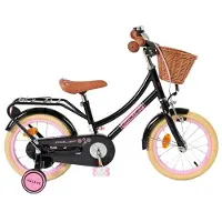 Volare Excellent Kinderfahrrad - Mädchen - 14 Zoll - Schwarz
