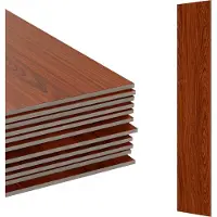 Relaxdays PVC Bodenbelag selbstklebend, 5m²/36 Stück, Holzoptik, Bad, Küche, Klebefliesen 91x15 cm, rutschfest, rotbraun