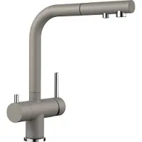 BLANCO FONTAS-S II, Messing SILGRANIT-Look, tartufo, Hochdruck, Standard, Braun, Messing, Hebelgriffe, Doppel, Tartufo