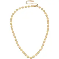 Calvin Klein Edelstahlkette "GEOMETRIC", gold (gelbgoldfarben), Halsketten, Edelstahl, L: 51 B: 4mm, Edelstahlkette, B:4mm