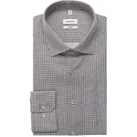Seidensticker Businesshemd "Schwarze Rose", Herren, Gr. L (42), normale Ärmellängen, beige, 100% Baumwolle, bedruckt, skinny fit, 2-Knopf-Manschette, Hemden Businesshemd, X-Slim 1/1 Kentkragen Druck