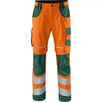 Kübler unisex Warnschutzhose REFLECTIQ orange, moosgrün Grösse 56