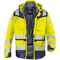 Kuebler KÜBLER REFLECTIQ Wetterjacke SYMPATEX PSA 2 warngelb/dunkelblau XL - 1307 8332-3448-XL - warngelb/dunkelblau