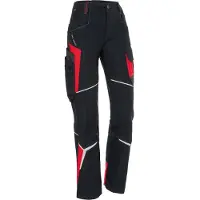 Kübler Damenhose BODYFORCE schwarz/mittelrot Form 2325 Grösse 48