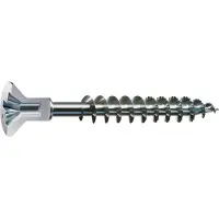 Spax -S Senkkopf Fräsrippen Kopfbohrung 2,5mm Kreuzschlitz Z2 Vollgewinde WIROX, 500 Stück - 0271010450455