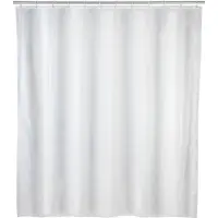 Dymo Duschvorhang "Uni", weiß, B:120cm H:200cm, Polyethylen-Vinylacetat (PEVA), Duschvorhänge, Duschvorhang, Höhe 200 cm